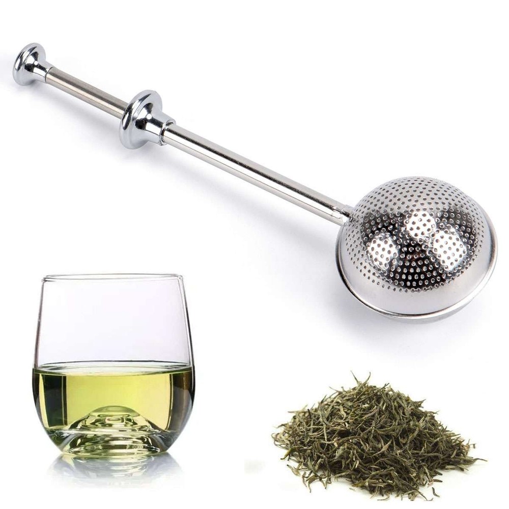 1/2pcs Tea Infuser Ball Mesh Leaf Strainer Filter Herb Steeper Stainless Secure
