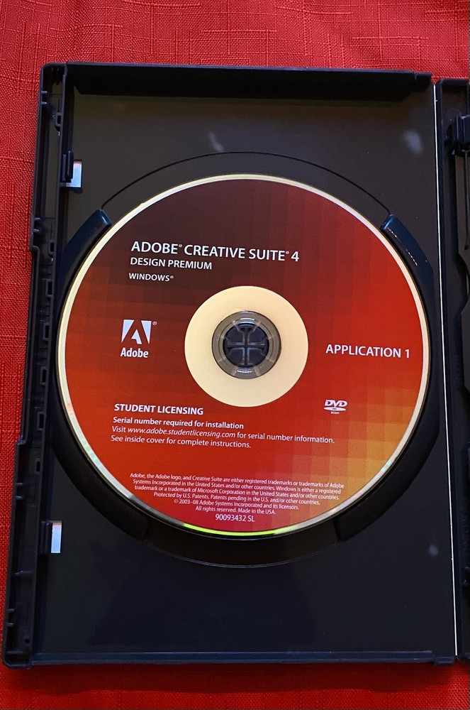 Adobe Creative Suite 4 Design Premium Windows Student Licensing 2008 PC Software