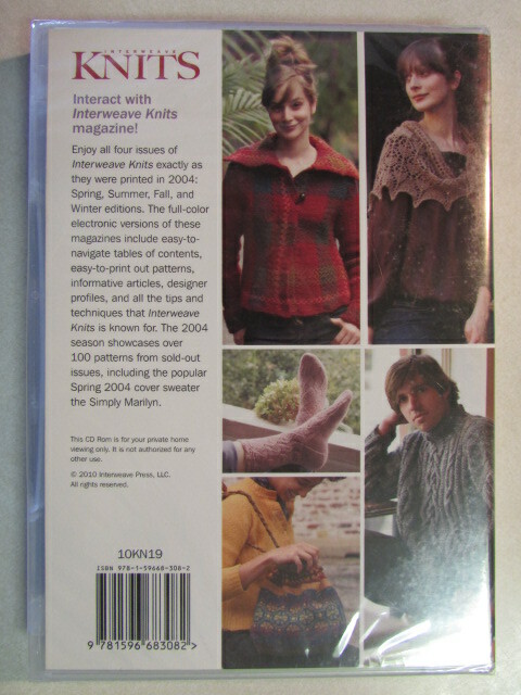 INTERWEAVE KNITS 2004 COLLECTION CD ROM FOUR PATTERNS: SPRING SUMMER FALL WINTER