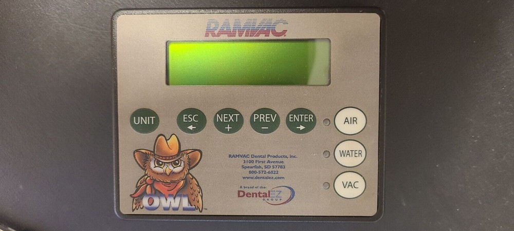 DentalEZ RAMVAC OWL  Touch Screen Assembly Master Control Dental EZ Ram Vac