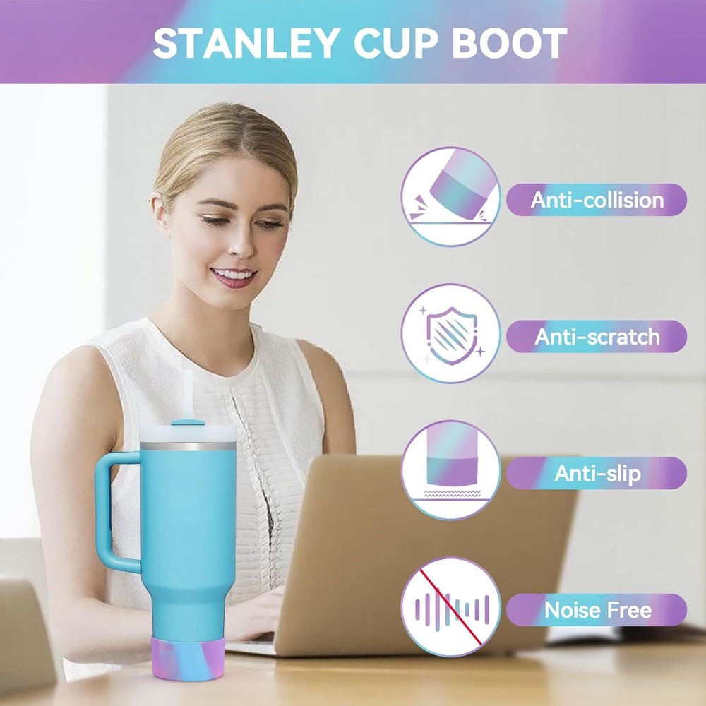 2 PCS for Stanley Boot, Silicone Bottom for Stanley Cup