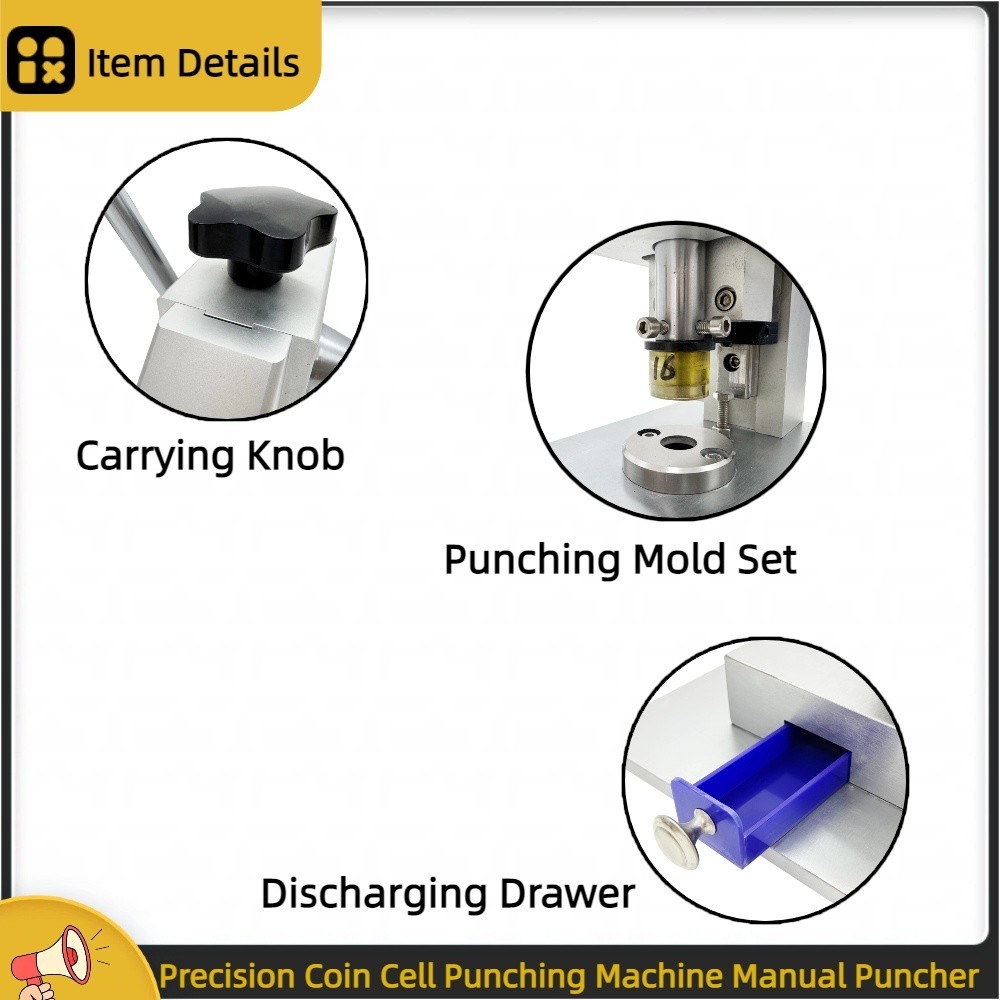 Precision Coin Cell Punching Machine Manual Puncher