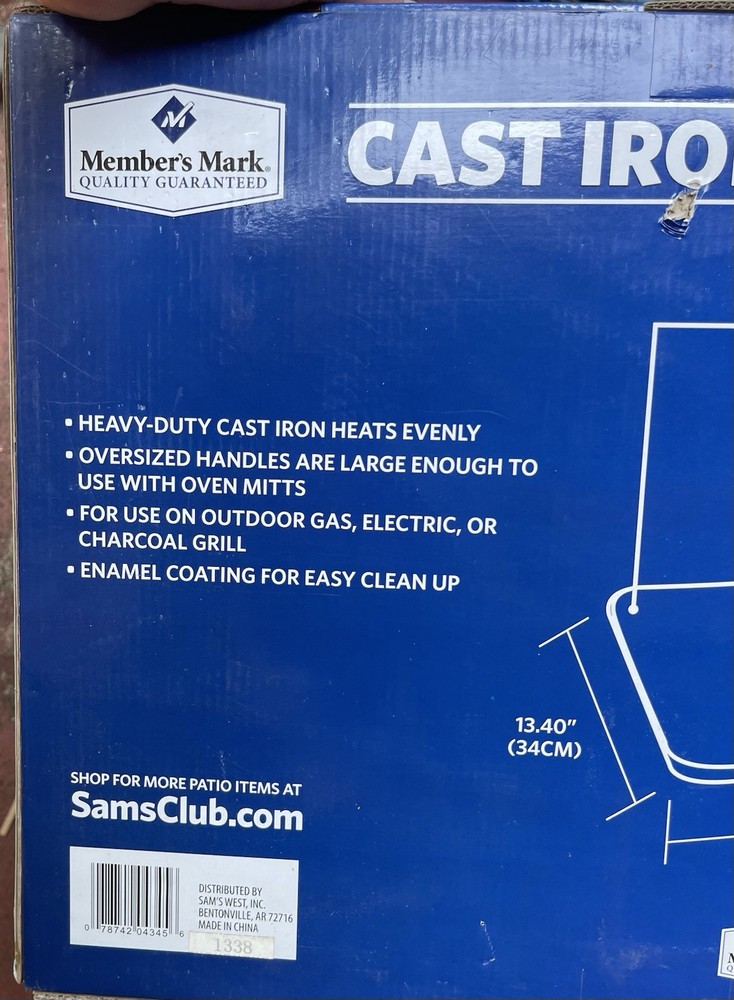 Member's Mark Cast Iron Grill Griddle