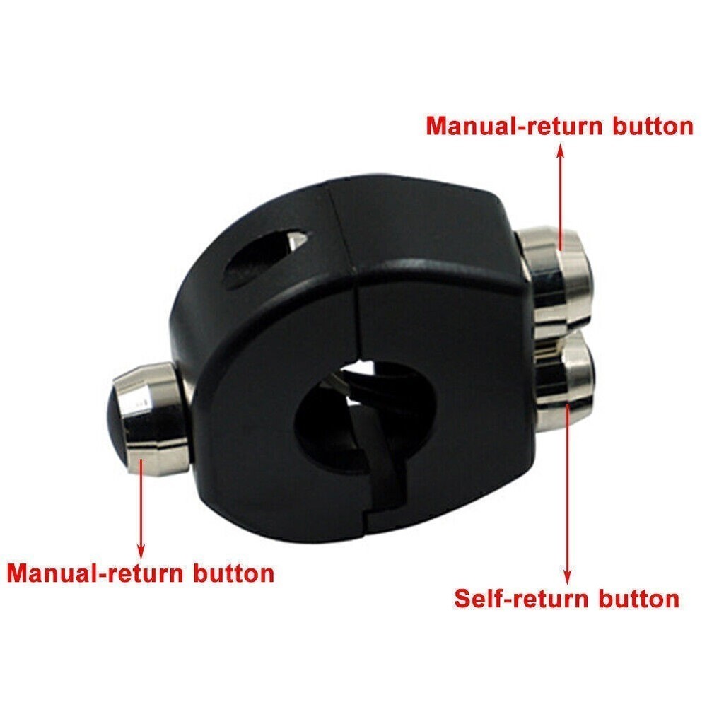 Motorcycle Handlebar Switch Self Latch / Momentary Button For Scooter 7/8" 22MM
