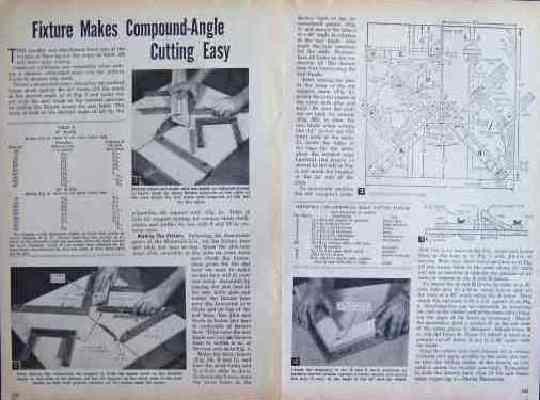 Sliding Table Saw Jig CUTS Compound Angles HowTo Build PLANS