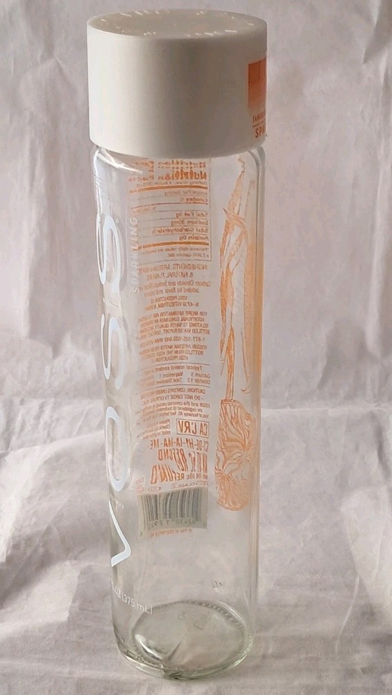 Voss Water Glass Bottle Container 375ML EMPTY (L)