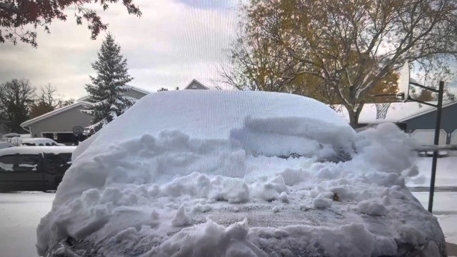 Extra Long 55.7" Ice Scraper for Car Windshield - Multi-Functional Snow Brush wi