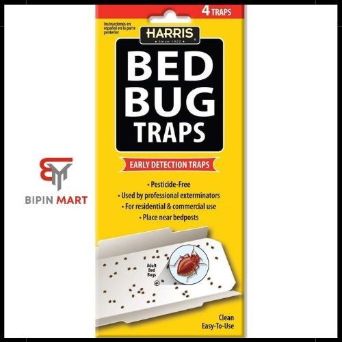 Harris Bed Bug Early Detection Glue Traps (4/Pack)