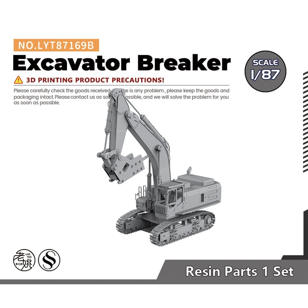 HO Scale 1/87 Excavator Breaker