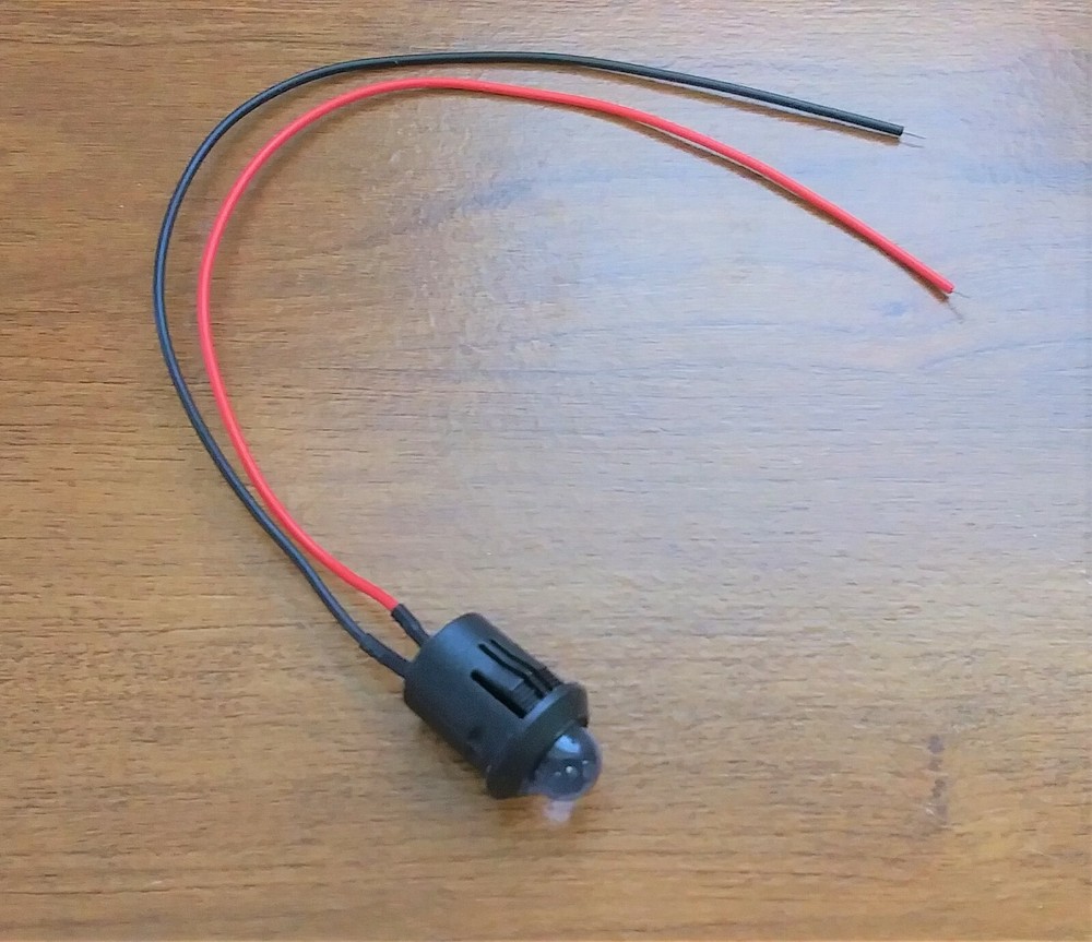 BBT 12 volt DC Bright Amber LED 1/2" Snap-In Indicator Light