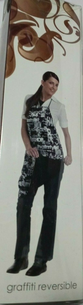 Andre #170 GRAFITTI REVERSIBLE APRON (BLACK/WH) Code: ANDRE 545