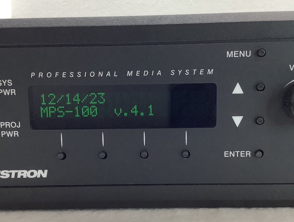 Crestron MPS-100 Multimedia Presentation Controller Rack Mount Deck