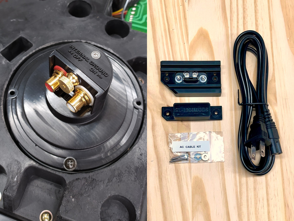 Technics SL-1200 External RCA Kit - Internal / External ground connection switch