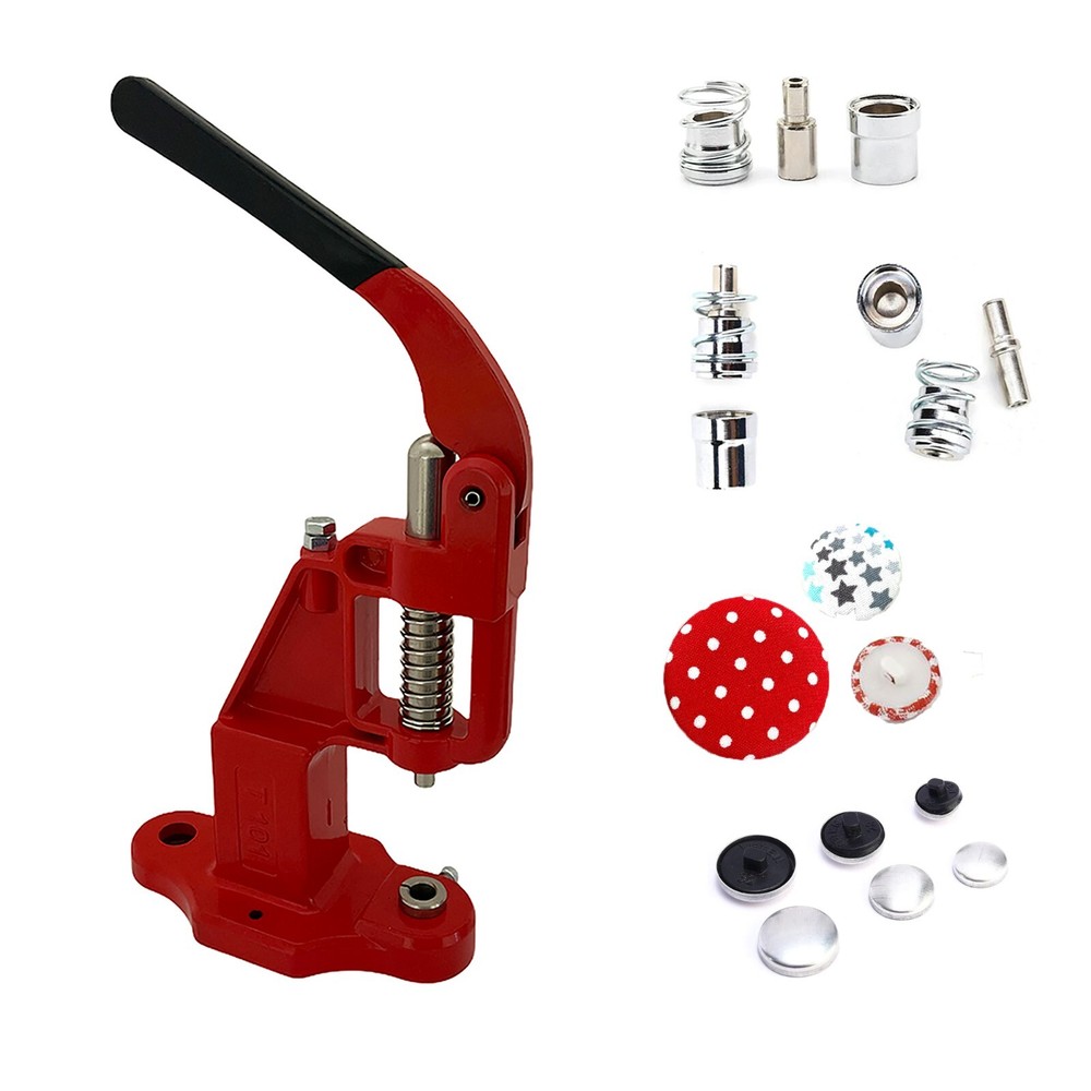 Customized Fabric Cover Button Making Kit With Hand Press 300 Buttons and Dies