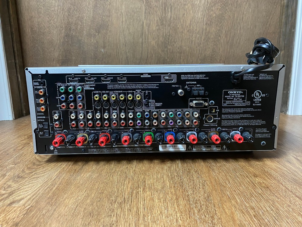 Onkyo TX-SR706 Receiver & Remote Bundle