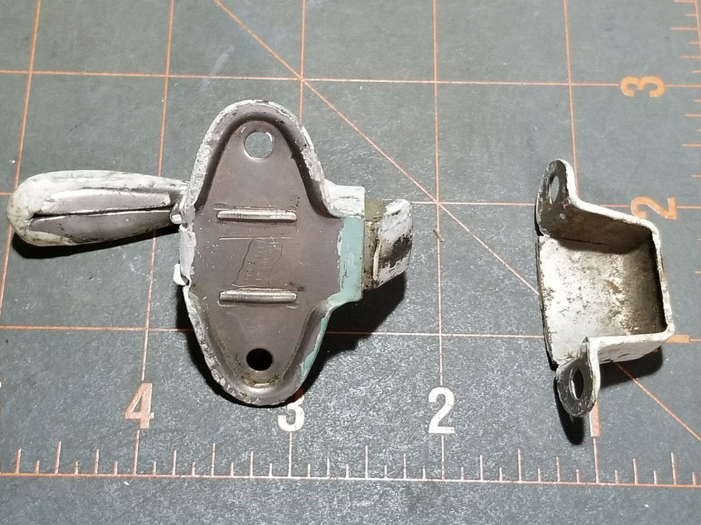 Vintage National Cabinet Pull Up Latch/or Lock and Keeper