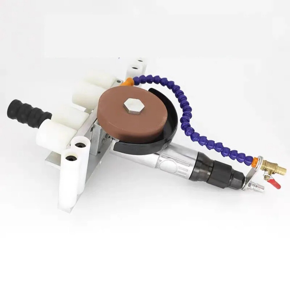 Safe Efficient Glass Pneumatic Edge Grinder Compact Glass Edge Grinding Machine
