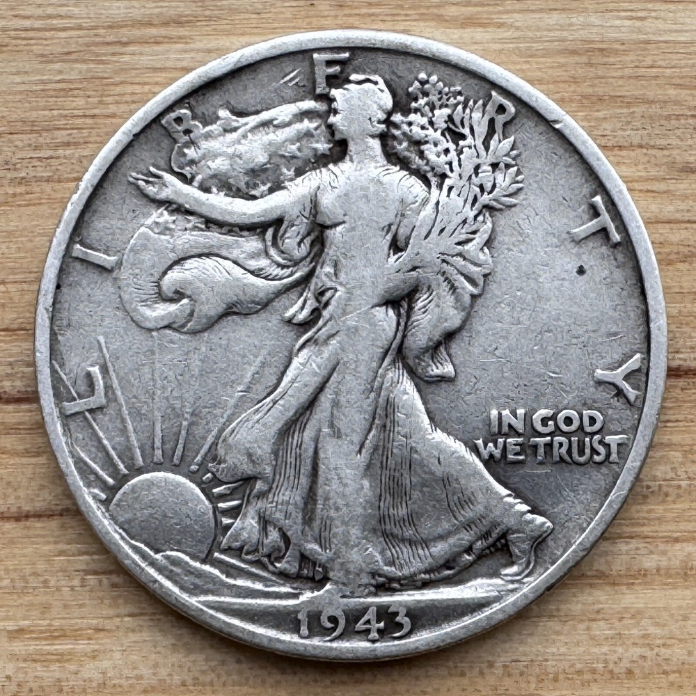 1943-S Walking Liberty Half Dollar, Very Fine