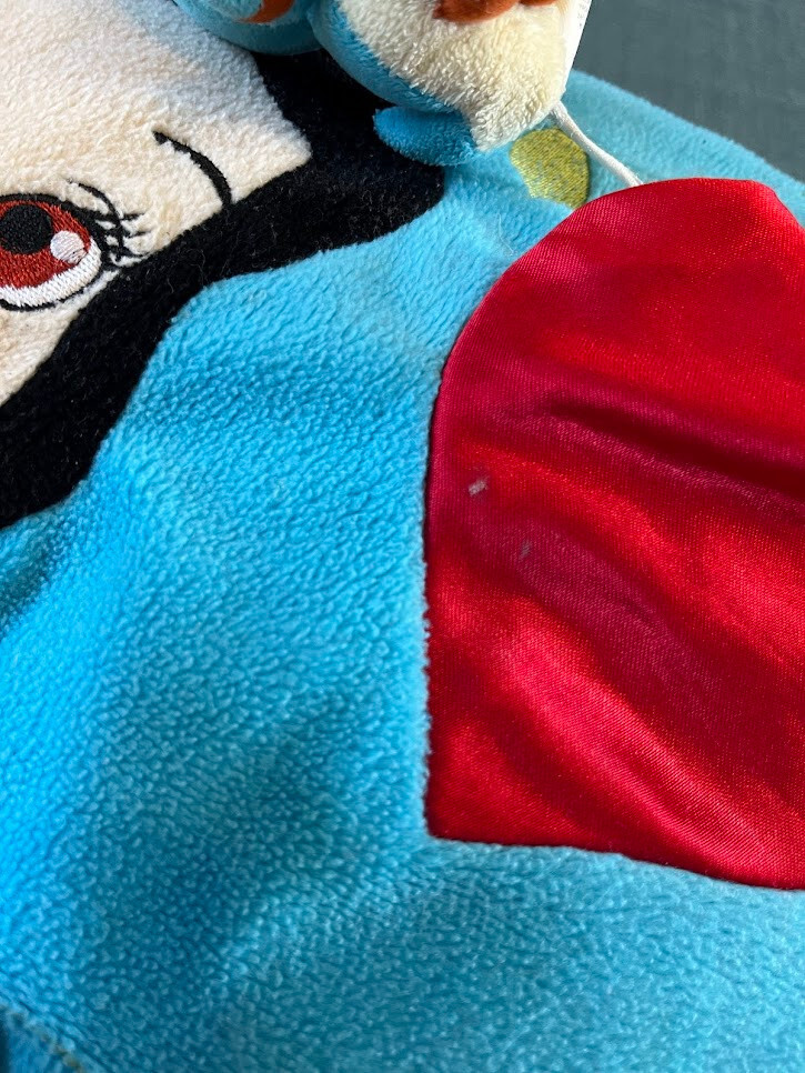 Snow White Disney Store Pillow with bluebird on string 17"