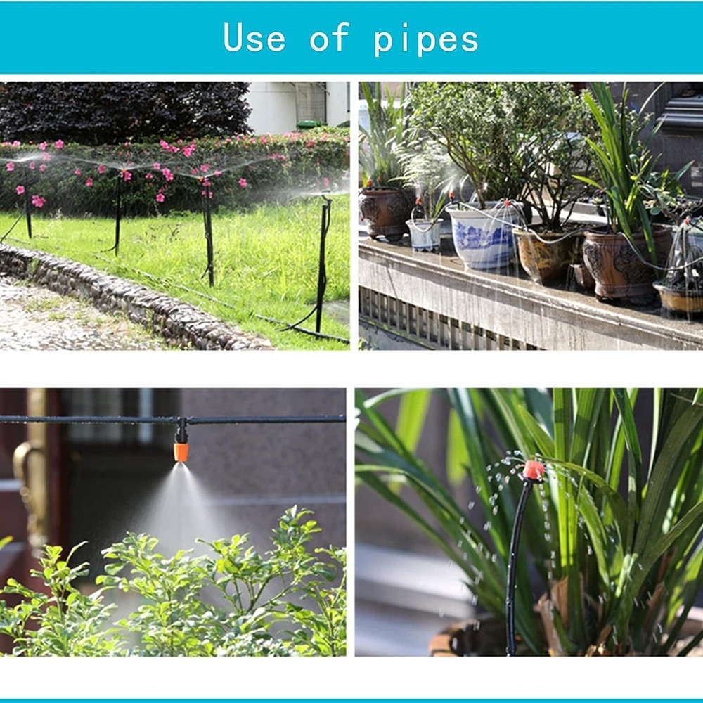 226FT Greenhouse Micro Drip Irrigation Kit Automatic Irrigation System Patio ...