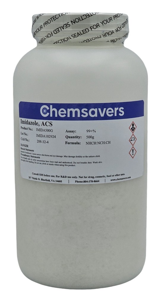 Imidazole, ACS, 99+%, 500g