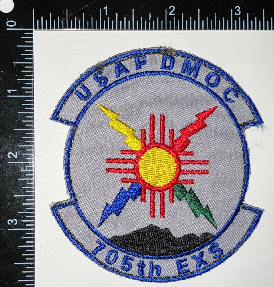 USAF DMOC 705th EXS Squadron HOOK & LOOP Patch