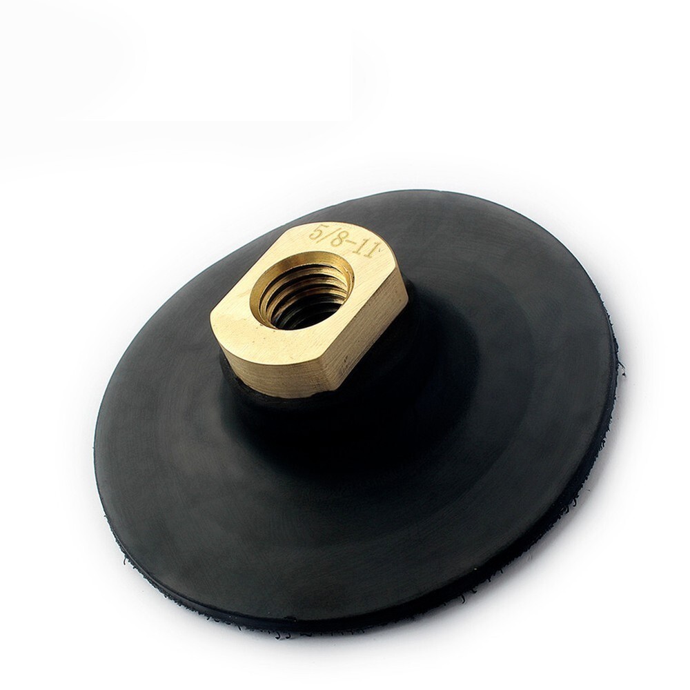 Rubber Backing Pad 3.5" Extra Flexible Backer Pad Hook Loop Backer 5/8" 11