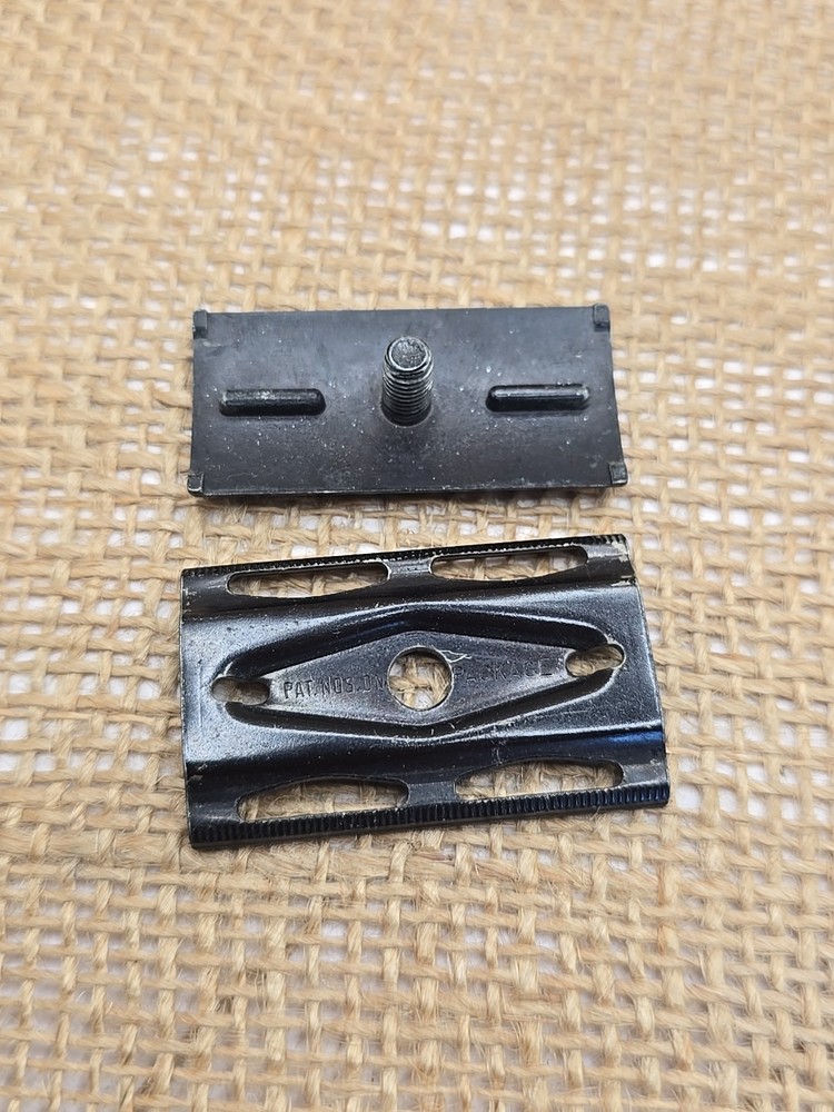 WWII Era Gillette Tech Safety Razor Bakelite handle Black Matte