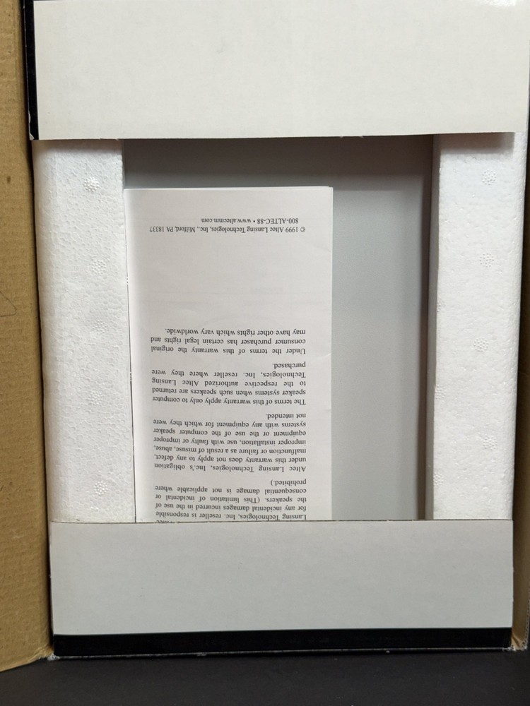 1999 ALTEC Lansing 3 piece computer speaker system ACS 33 POWERCUBE