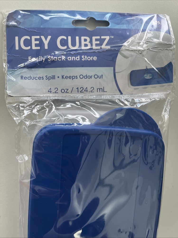 EVRIHOLDER Ice Tray Freezer easy stack store no odor spill Cubes Fridge