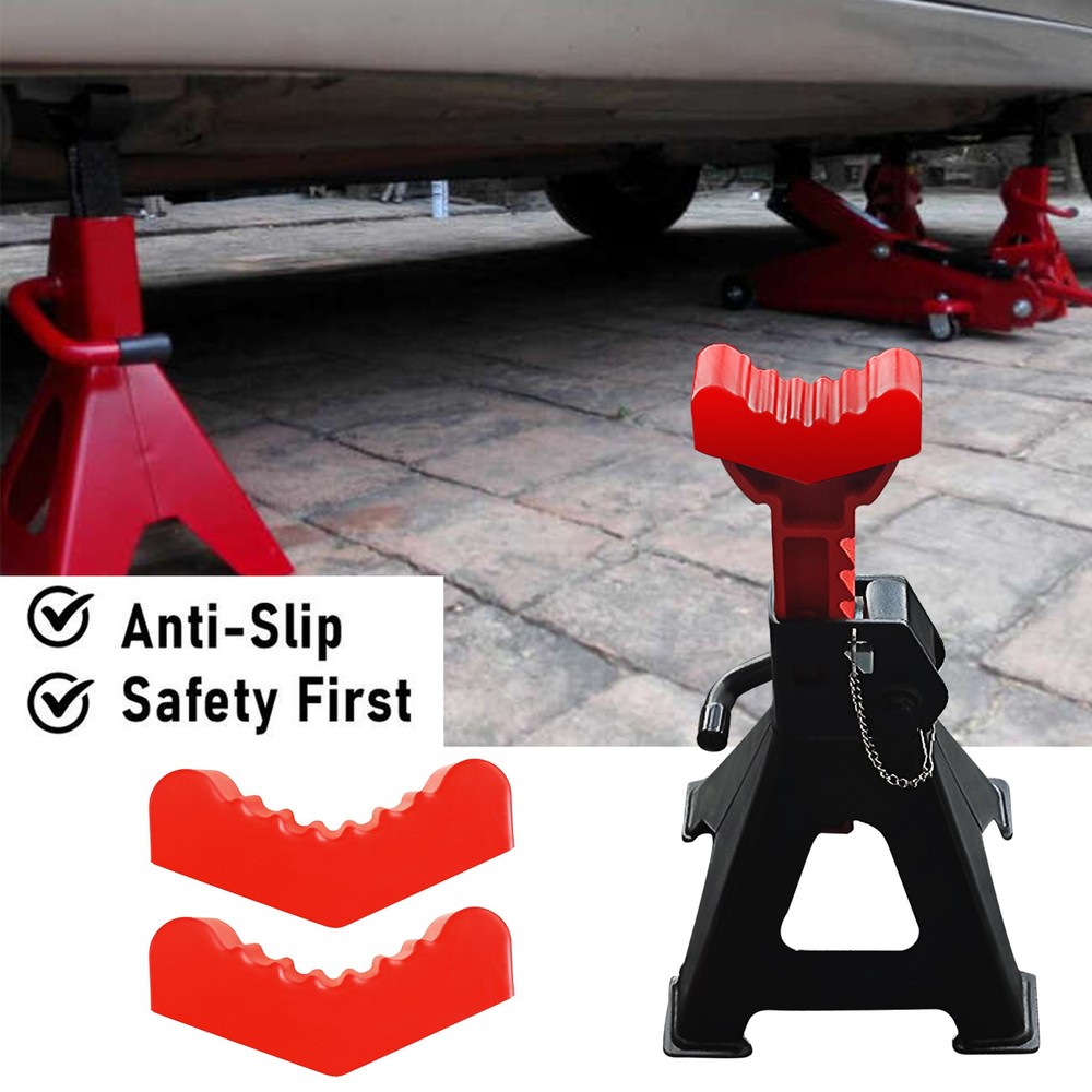 6Ton Rubber Axle Jack Pad Jacking Stand Pad Adapter Frame Protector Rail Lifting