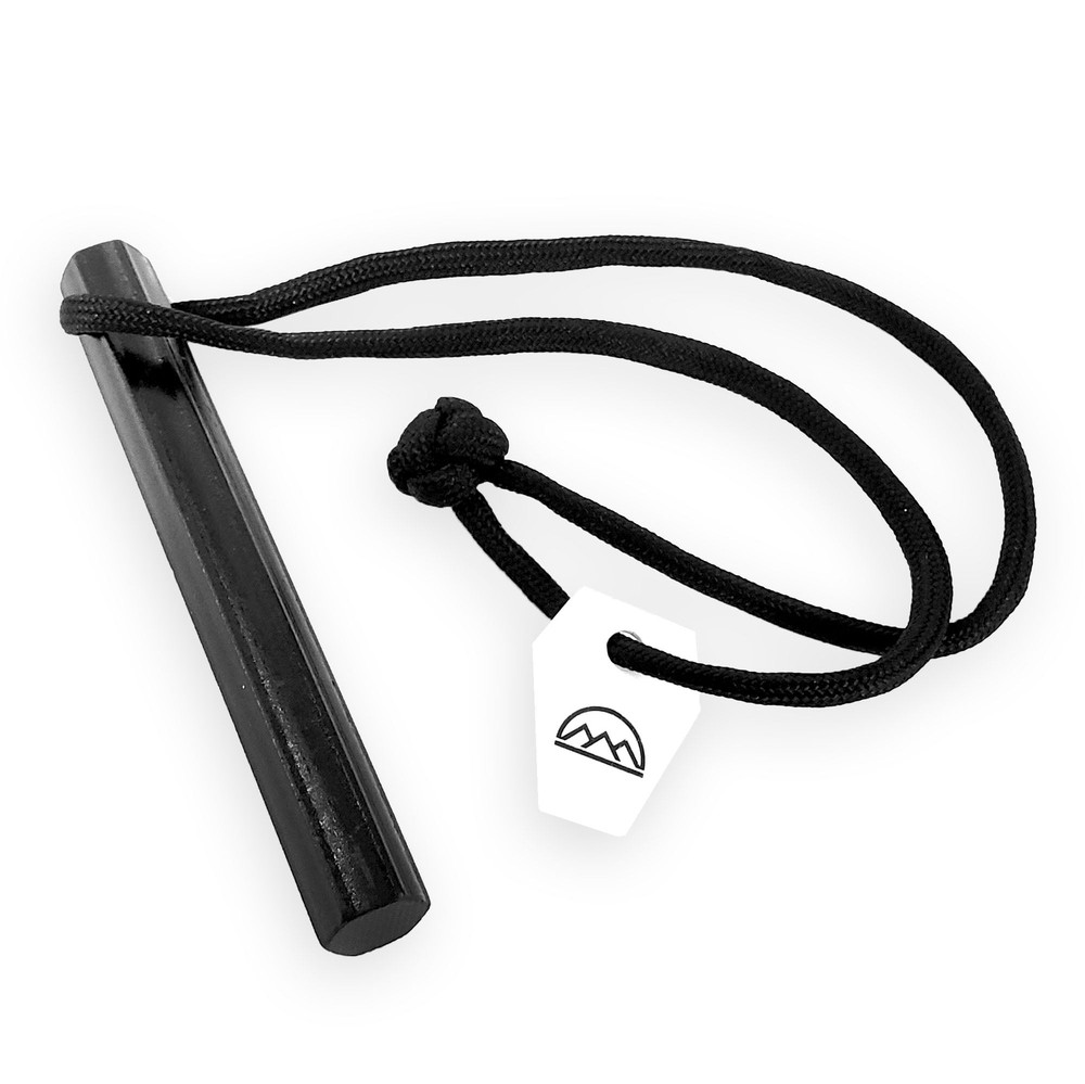 HexaLite "Mini" - Compact Ferro Rod Fire Starter - Hex Shape & Ceramic Striker