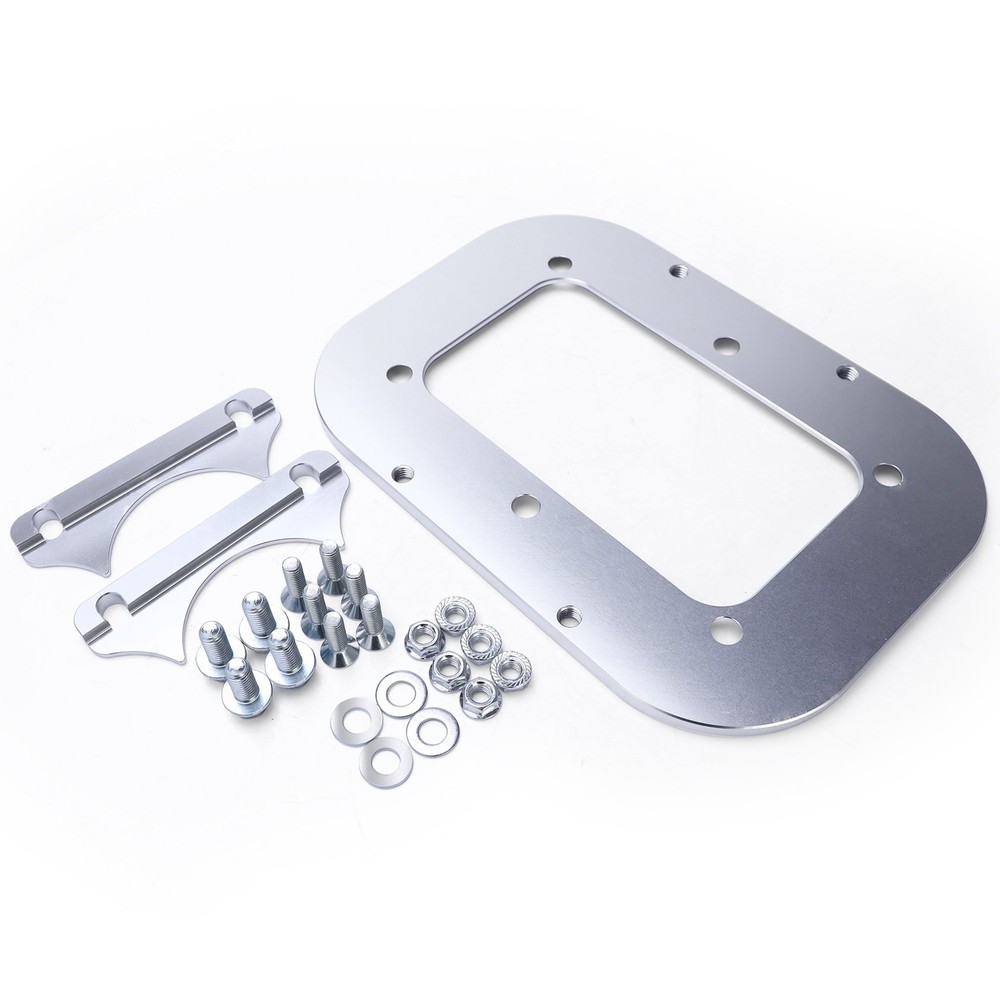 Universal Billet Battery Tray Hold Down Trunk Relocation Box For Optima Battery