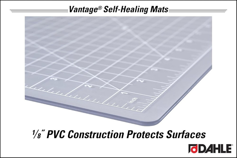 18x24 Self-Healing Cutting Mat, 5-Layer PVC, See-Through Grid
