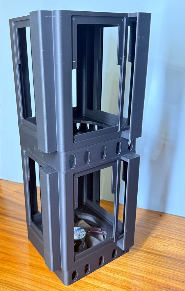 NerdQaxe++ Cooling Tower for 4 Miners – Stackable - CUSTOM COLORS