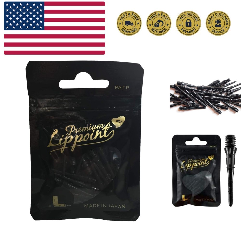 Durable Japanese Soft Tip Dart Points, 30 Count – Fits Standard 2BA Threads
