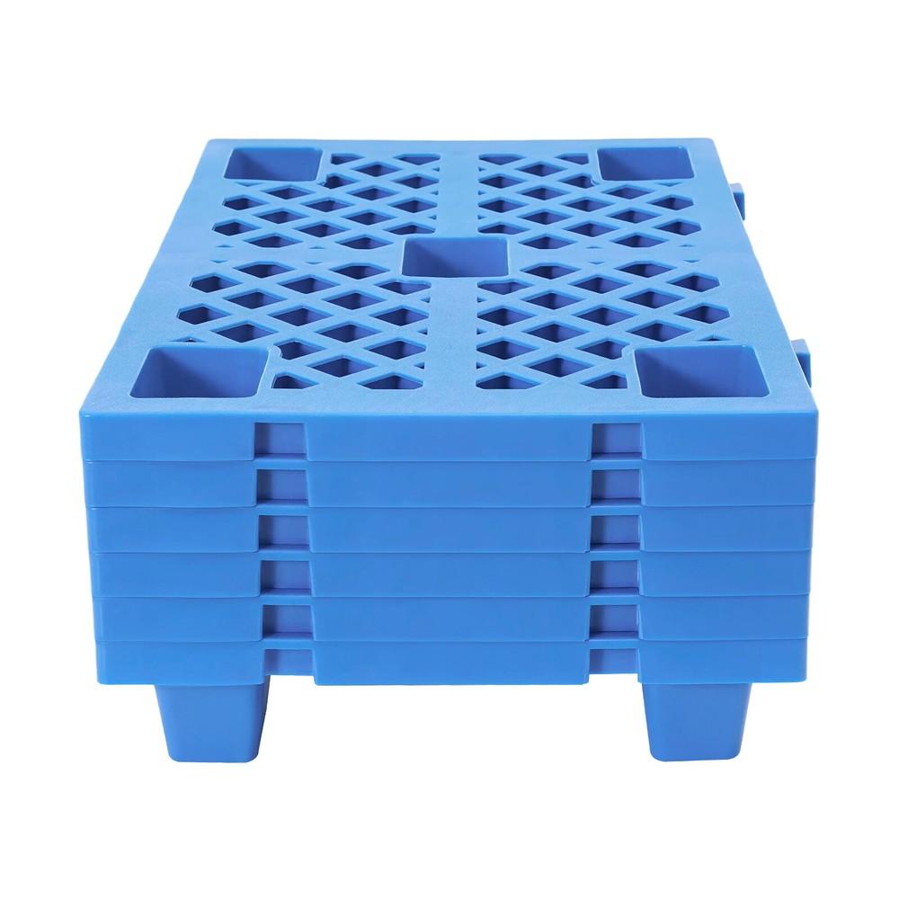 100kg/220.46lbs 6 Pcs Interlocking Storage Plastic Pallets Rectangular Pallets