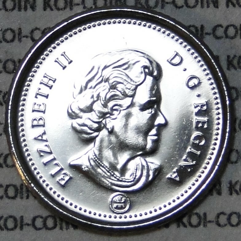BU UNC Canada 2013 regular bluenose dime 10 cent 10c from mint roll uncirculated