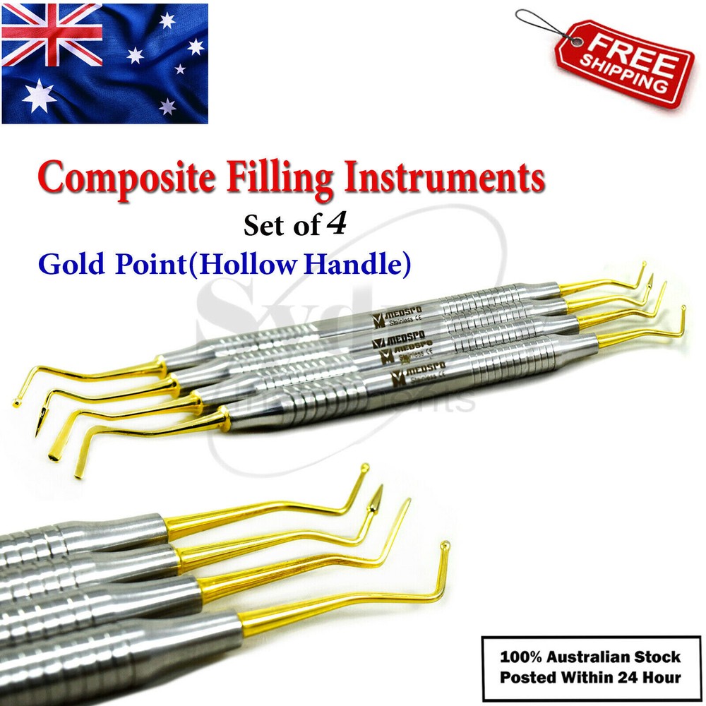 Composite Filling Restorative Plastic Placement Instruments Titanium Coated