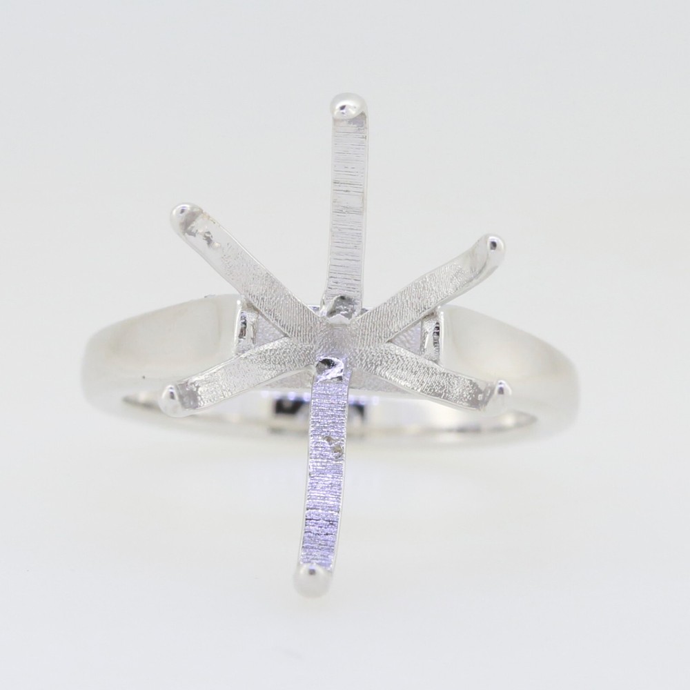 Sterling Silver Semi Mount Ring Setting Pear PE 18x11mm