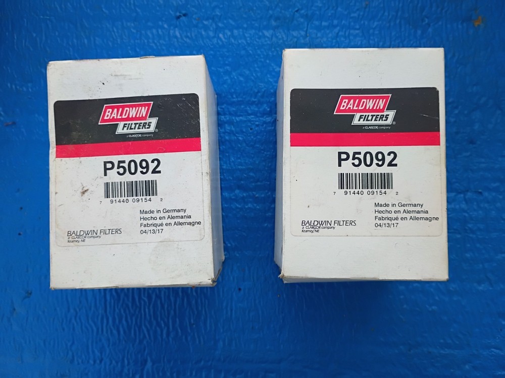 NEW Baldwin P5092 Coolant Filter x 2