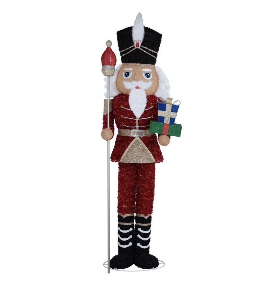 Member's Mark 8' Pre-Lit Pop-Up Twinkling Nutcracker