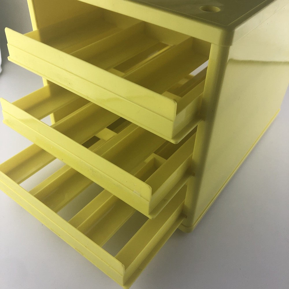 Craft Stack Washi Tape Holder Yellow w/three drawers