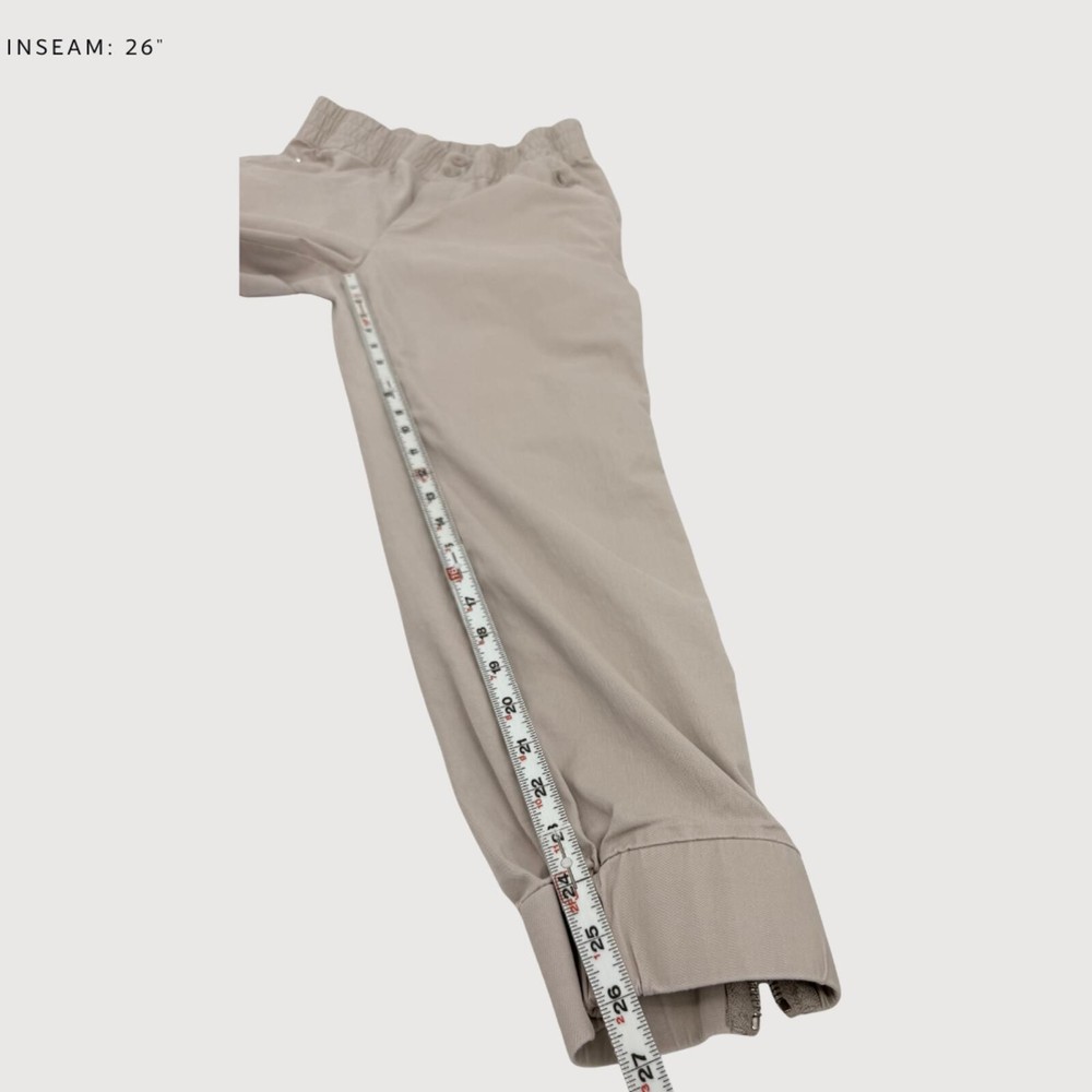 Varley Twill Ankle Zip Joggers Khaki Small