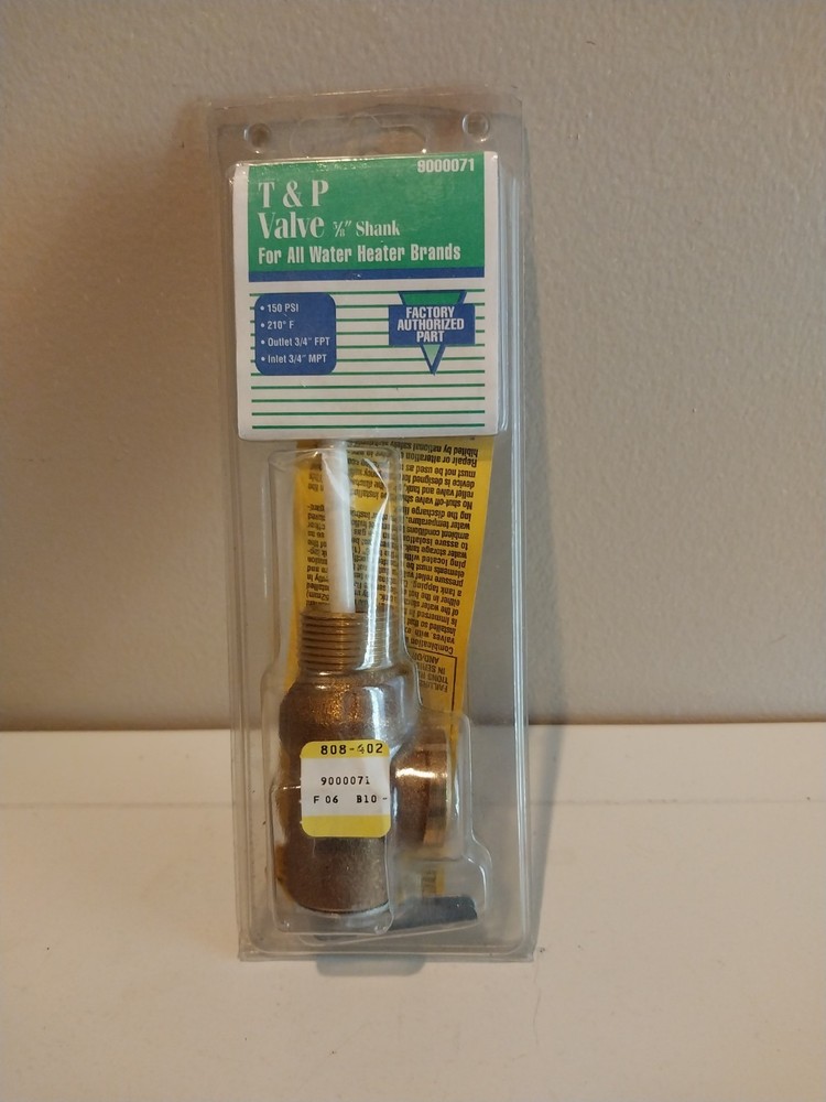T & P Valve 5/8" Shank  #9000071 For All Water Heater Brands Brand New