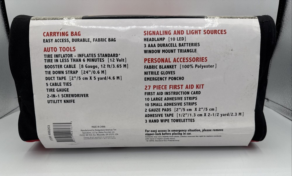 Bridgestone Auto Emergency Kit – Excellent Condition