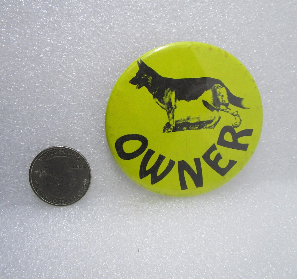 Dog Owner Button Pin