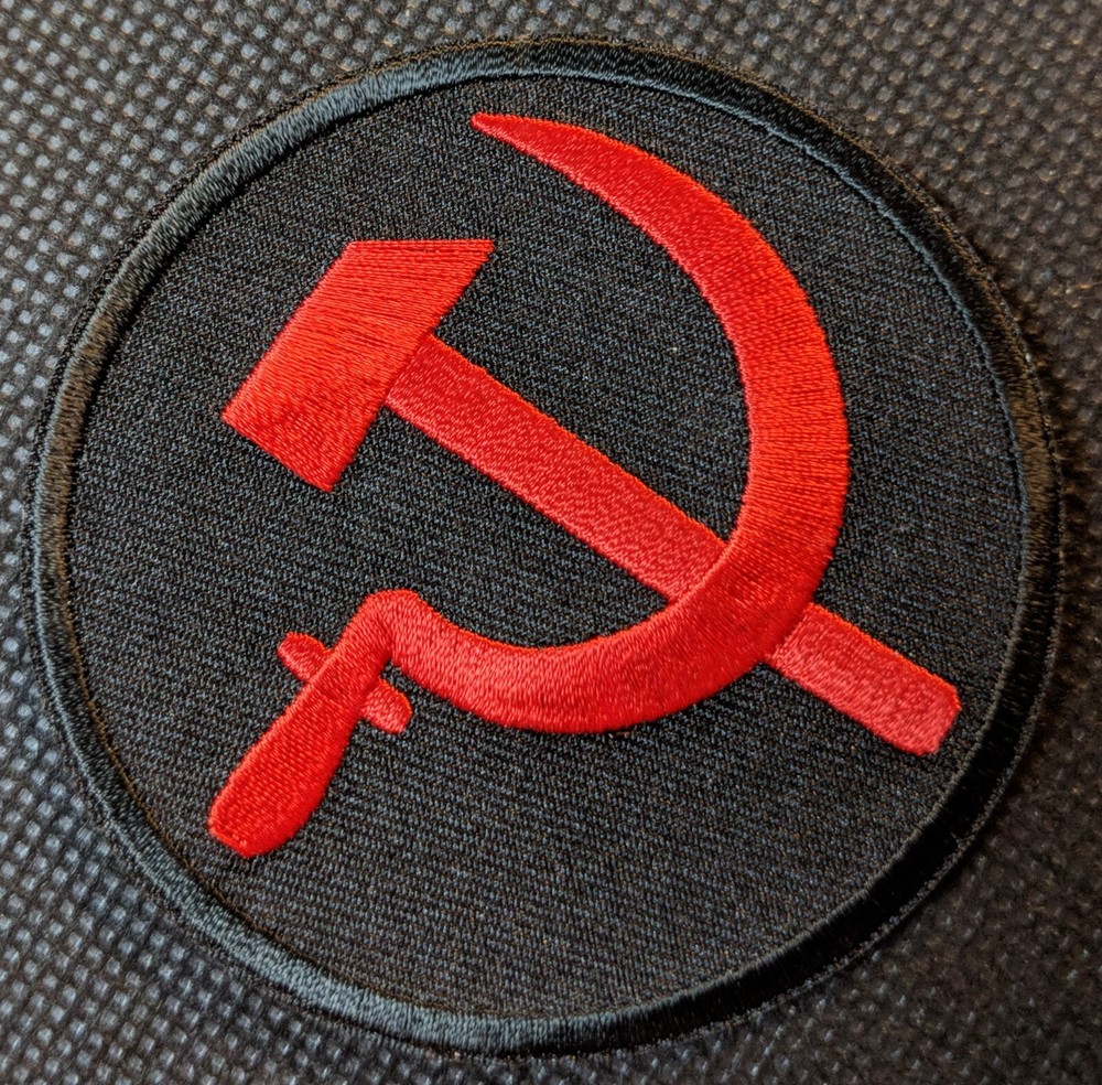 Russian Hammer and Sickle Embroidered Patch