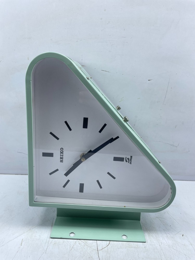 Seiko MC-018 Secondary Slave Clock Triangular Double Dial Marine Antique Rare