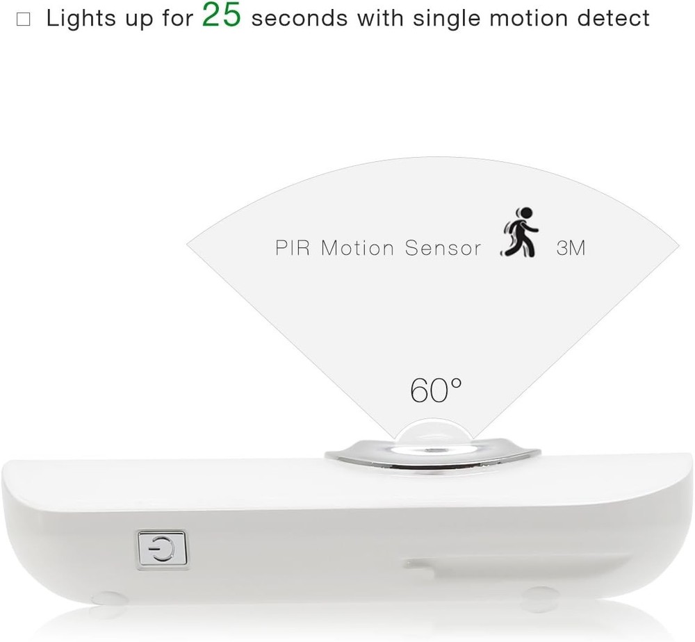 3-in-1 Motion Sensor Night Light Plug in Rechargeable Flashlight